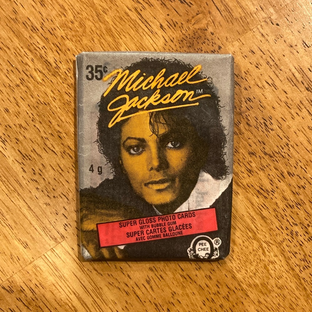 Vintage 1984 Topps Michael Jackson trading cards